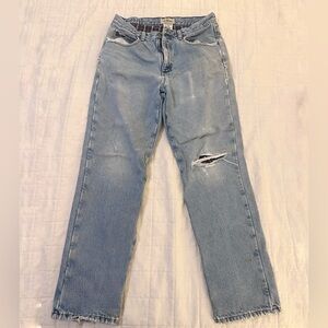 L.L. Bean Men's Blue Flannel Lined Jeans
